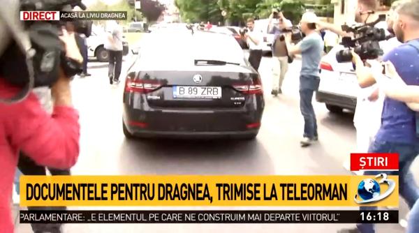 Liviu Dragnea a FUGIT cu MAȘINA de jurnaliști. A plecat să se PREDEA