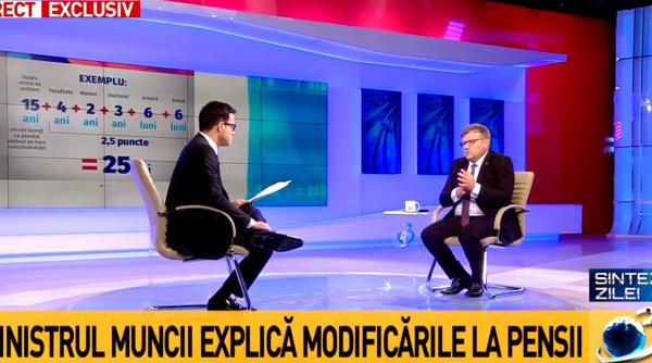 Ministrul Muncii, noi PROMISIUNI: „Punctul de pensii e de 1.100 de lei. În 2020 va fi de 1.775”