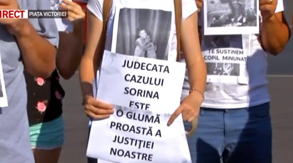 PROTEST acum în fața Guvernului pentru Sorina