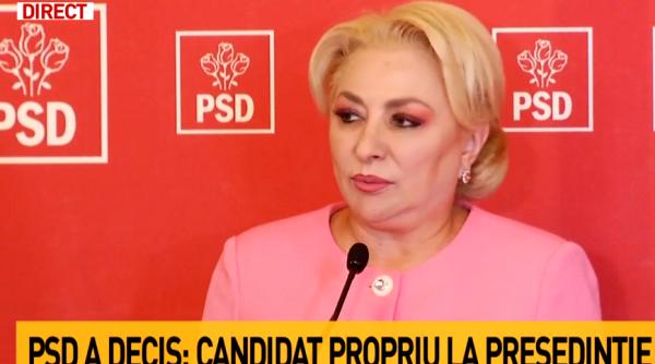 Dăncilă CONFIRMĂ: "L-am vrut pe Tăriceanu candidat la prezidențiale, partidul a votat ALTFEL"