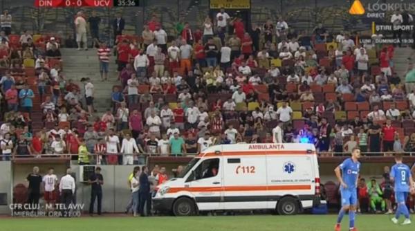 PANICĂ pe Arena Națională. Antrenorul lui Dinamo S-A PRĂBUȘIT pe bancă