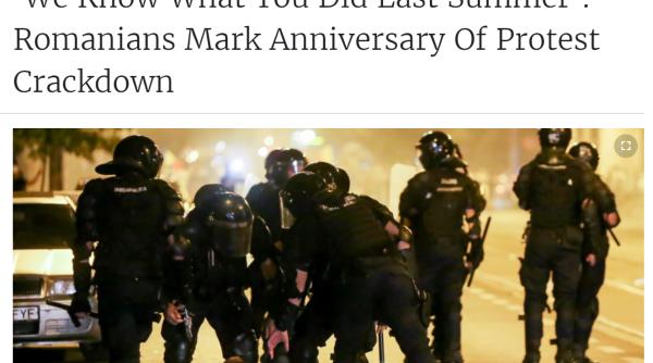 10 august. Ce scrie presa străină scrie despre mitingul din Piața Victoriei, la un an de la represiunea violentă