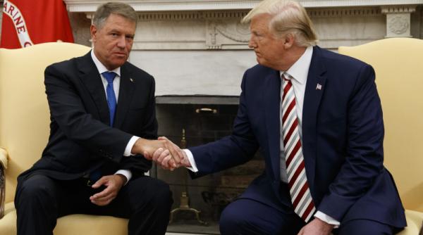 Întâlnire Trump-Iohannis. Primele discuții: Este o onoare să fiu alături de președintele României