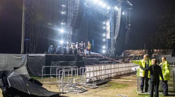 Germania. 28 de RĂNIȚI în timpul unui concert rap, după ce un perete de ecrane LED s-a prăbușit peste mulțime