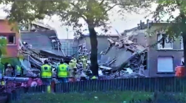 BREAKING NEWS. Explozie în Belgia. Mai multe persoane sunt prinse sub dărâmături