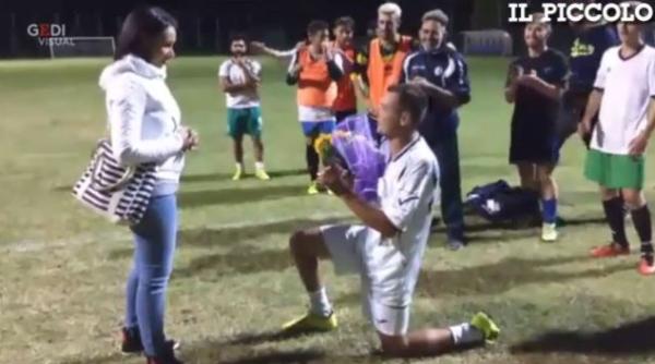 Au chemat AMBULANȚA! Un fotbalist român din Italia, „ACCIDENTAT GRAV“ pe teren, și-a cerut iubita româncă în CĂSĂTORIE