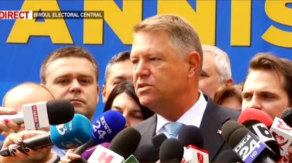 Klaus Iohannis, la depunerea candidaturii: "Să explic de ce doresc să candidez. Pot să spun, la FINAL de mandat..."