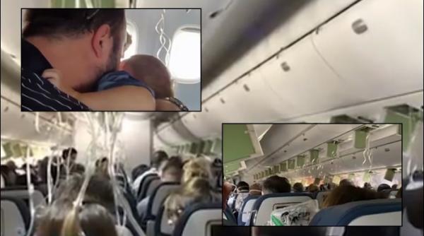 MOMENTE de PANICĂ la bordul unui AVION. Un PICAJ DRAMATIC i-a făcut pe pasageri să trimită MESAJE de ADIO