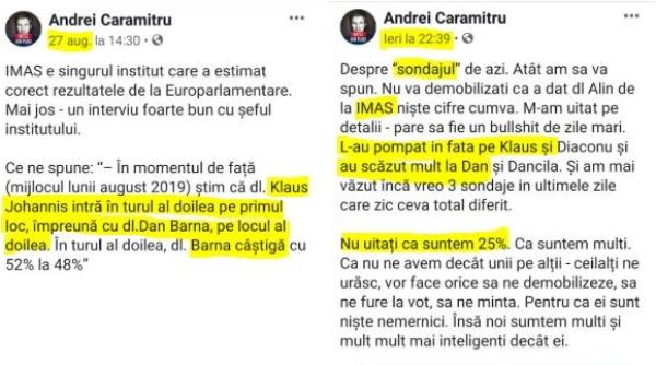 Andrei Caramitru, SUPĂRAT foc! Mircea Diaconu și Theodor Paleologu - surpriza SONDAJELOR; Dan Barna - scădere DRAMATICĂ