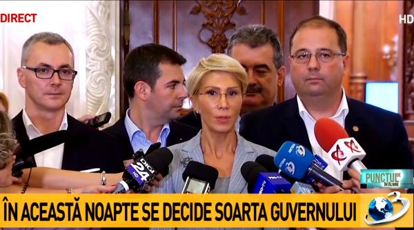 Raluca Turcan: „Guvernul PSD face eforturi disperate şi presiuni ca să îi întoarcă din drum pe unii semnatari ai moţiunii”