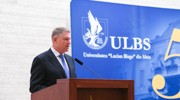 Klaus Iohannis, MESAJ de la Sibiu: "Foarte CIUDAT!"
