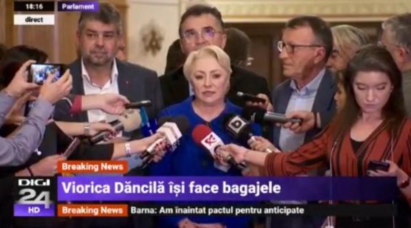 Viorica Dăncilă nu RENUNŢĂ: "Puterea nu se cedează, puterea se câştigă"
