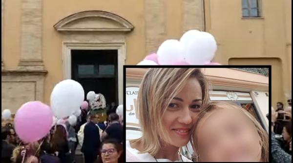Italia. Momente SFÂȘIETOARE la slujba pentru Mihaela Roua, ROMÂNCA ucisă de iubit. Sicriul ei a PLECAT spre România (VIDEO)