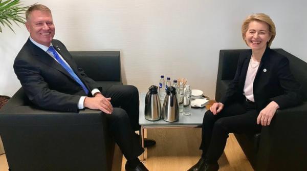 Iohannis, ÎNTÂLNIRE cu Ursula von der Leyen. "Asta m-a RUGAT"