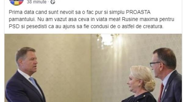 Rareș Bogdan, reacție DEZLĂNȚUITĂ la adresa Vioricăi Dăncilă: „PROASTA PĂMÂNTULUI. Nu am vazut așa ceva în viața mea!“