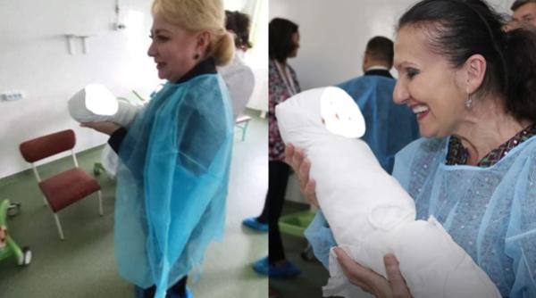 Dăncilă și Pintea, CRITICATE ASPRU după vizita în Secția de bebeluși: „Le-au suflat în nas nou-născuților. Nu pot să cred că li s-a permis!”