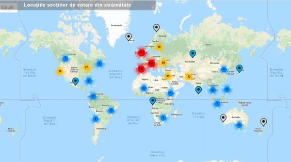 Alegeri PREZIDENȚIALE 2019 în DIASPORA. LISTA COMPLETĂ a SECȚIILOR de VOT