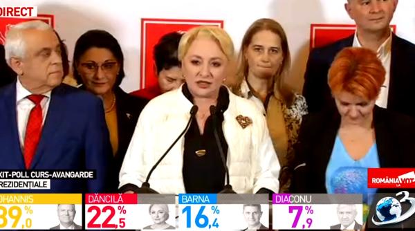 Viorica Dăncilă, REACȚIE după REZULTATELE EXIT-POLL-urilor: „Nu mi-e teamă de Diaspora. Nu am plâns!”