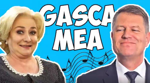 Cel mai TARE clip electoral: Iohannis și Dăncilă cântă "Gașca mea" - VIDEO