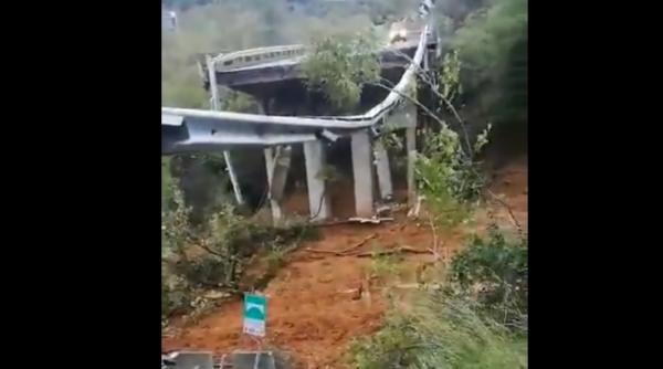 Italia. O porțiune dintr-o AUTOSTRADĂ s-a PRĂBUȘIT. Povestea de la Genova în care au MURIT doi ROMÂNI se REPETĂ (VIDEO)
