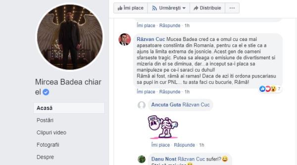 Cont fals cu numele unui lider PSD, înjurături în cascadă pe pagina lui Mircea Badea