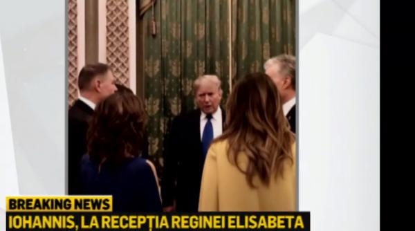 Imaginea zilei. Klaus Iohannis, întâlnire cu Donald Trump la palatul Buckingham