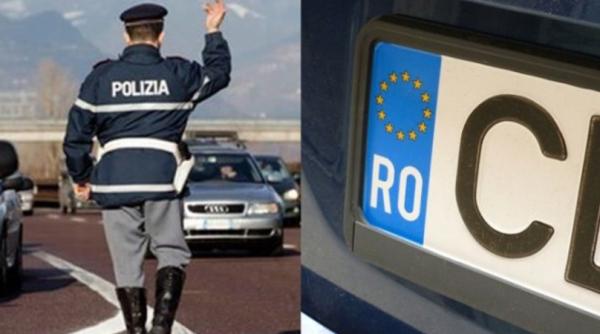 Italia. Amendă URIAȘĂ pentru un român: 6.000 de euro și mașina CONFISCATĂ. Ce a făcut