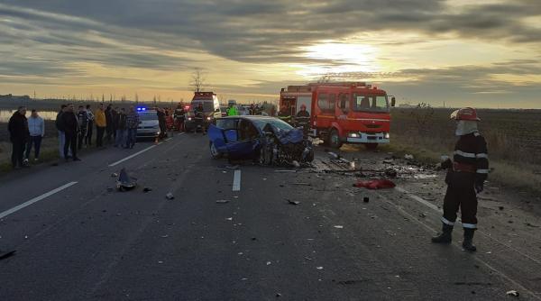 Accident grav în Ialomița, în ziua de Crăciun: Trei morți și patru răniți. Planul roșu a fost activat 