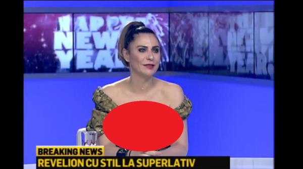 Stilista Adina Buzatu, accident vestimentar în direct. A stat aşa toată emisiunea