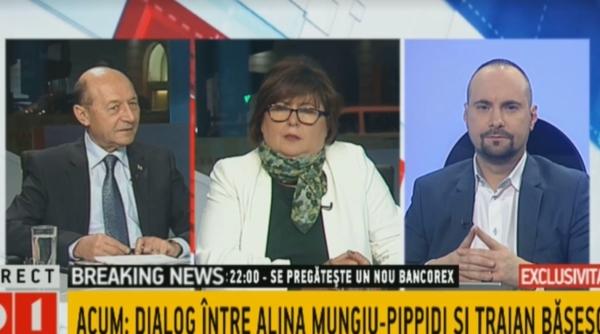 Traian Băsescu, contre cu Alina Mungiu-Pippidi, în direct: „Sunteți într-o pasă antiamericană consistentă”