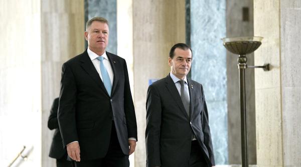 Klaus Iohannis se întâlneşte cu Ludovic Orban, la Palatul Cotroceni. Se va discuta declanşarea anticipatelor