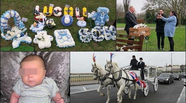 Anglia. Bebelușul român care a murit într-un spital, înmormântat cu onoruri: „Păzește-ne mereu până ne întâlnim din nou”