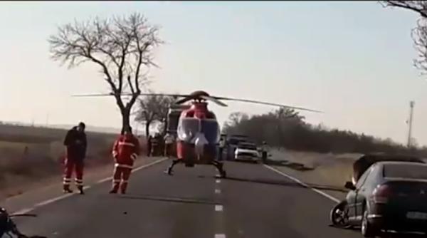 Accident grav în Argeș: Un mort și trei răniți în urma impactului între o cisternă și 3 mașini