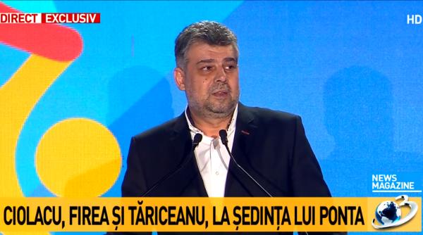 Ciolacu, la Convenția Pro România: "Dragi colegi, treceți odată acasă!"