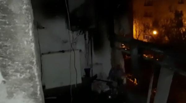 Explozie puternică într-un bloc din Slatina. Zeci de oameni evacuați 