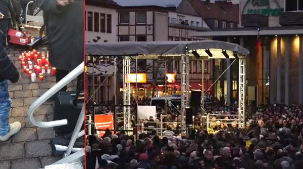 Germania. Peste 3.000 de persoane au protestat în Hanau, unde Viorel a fost împușcat: „Rasismul ucide”