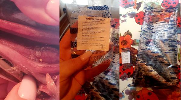 O româncă a luat pește congelat din supermarket. A avut parte de șocul vieții când a deschis punga