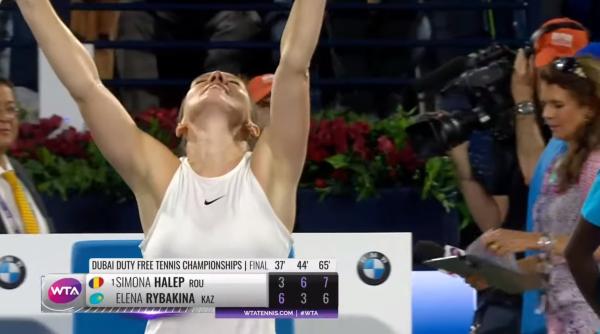 Simona Halep, după ce a învins-o pe Rybakina la Dubai: „Simt că îmbătrânesc“