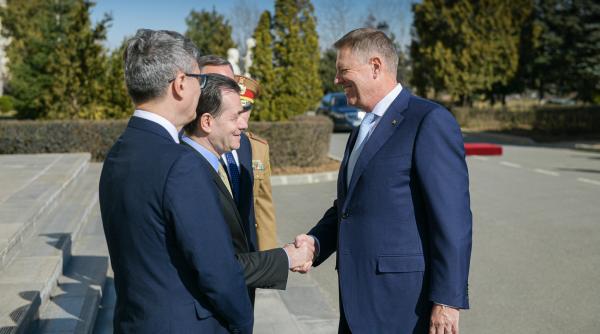 Întâlnire Klaus Iohannis - Ludovic Orban la Cotroceni