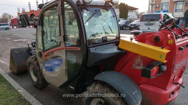 Utilaj de zeci de mii de euro, furat din Marea Britanie, găsit în România. Şoferul care l-a adus în ţară nu ştia că este căutat