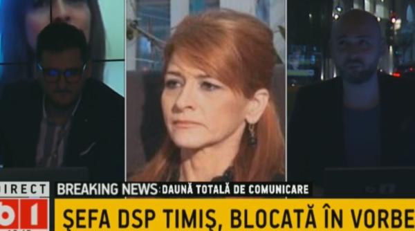 Șefa DSP Timiș explică gafele din timpul conferinței despre coronavirus, în direct, pe întuneric