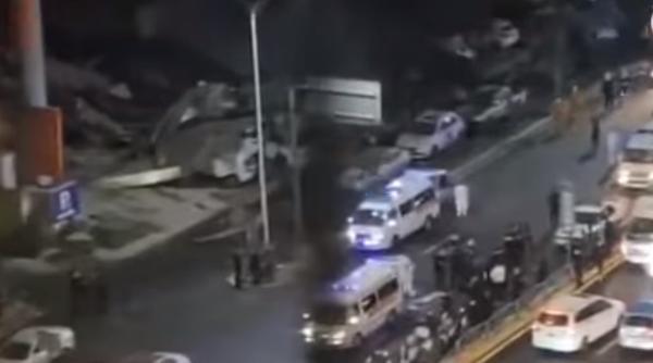 Un hotel în care erau persoane aflate în carantină s-a prăbuşit în China (VIDEO)