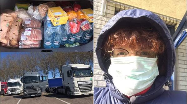 Olanda. O româncă duce pachete șoferilor de camion blocați în parcări: „Plâng de bucurie”