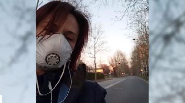 O româncă din Italia, în lacrimi, la radio: „Rămâneți acasă! Spuneți românilor să stea în case!“ (video)