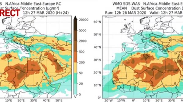 Nor de praf asiatic deasupra României. Medicii ne sfătuiesc să nu deschidem geamurile