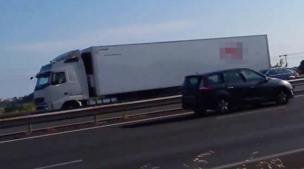 Franța. Doi șoferi români de camion, arestați după un scandal uriaș în trafic