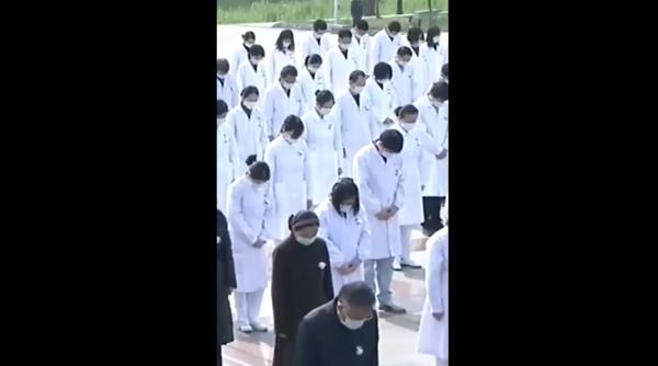 China a păstrat trei minute de reculegere în memoria victimelor COVID-19 (FOTO-VIDEO)