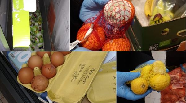 Două supermarketuri din România vindeau carne expirată de 45 de zile şi legume cu mucegai