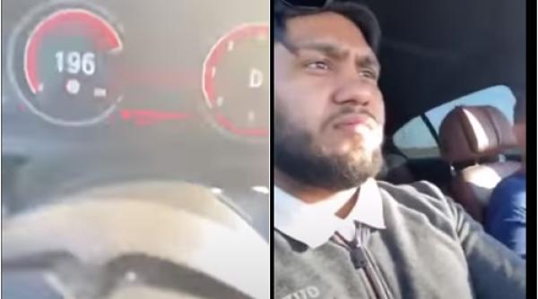 Tânăr român venit din Anglia, live pe Facebook cu 200 de km/h: „Voi stați închiși în casă, terminaților!” (VIDEO)