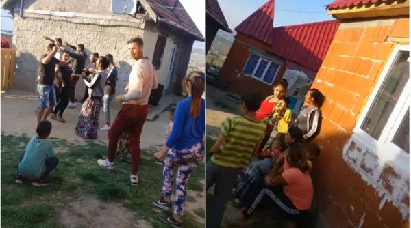 Colonie de romi, băgată în carantină și păzită de jandarmi: "NU se iese, nu se intră" - VIDEO